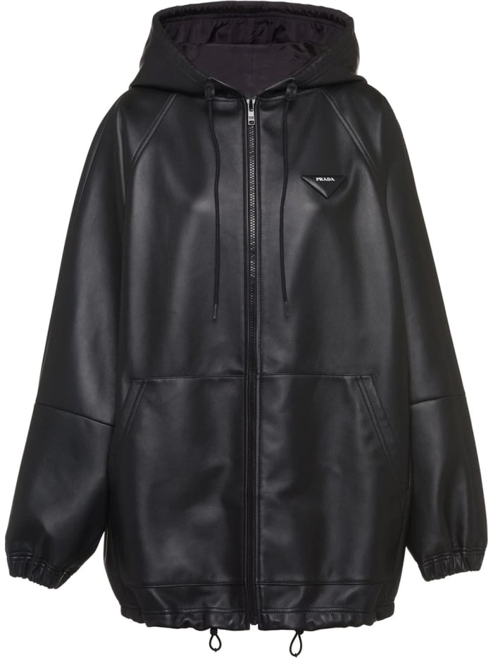leather jacket prada