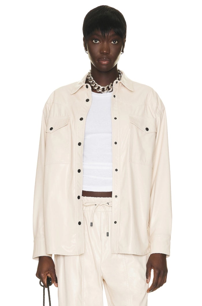 leather jacket isabel marant etoile