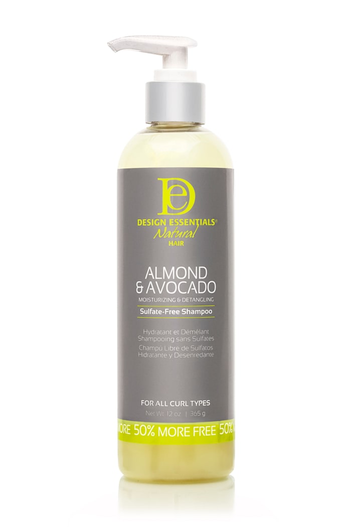 Design Essentials Almond & Avocado Moisturizing & Detangling Sulfate-Free Shampoo