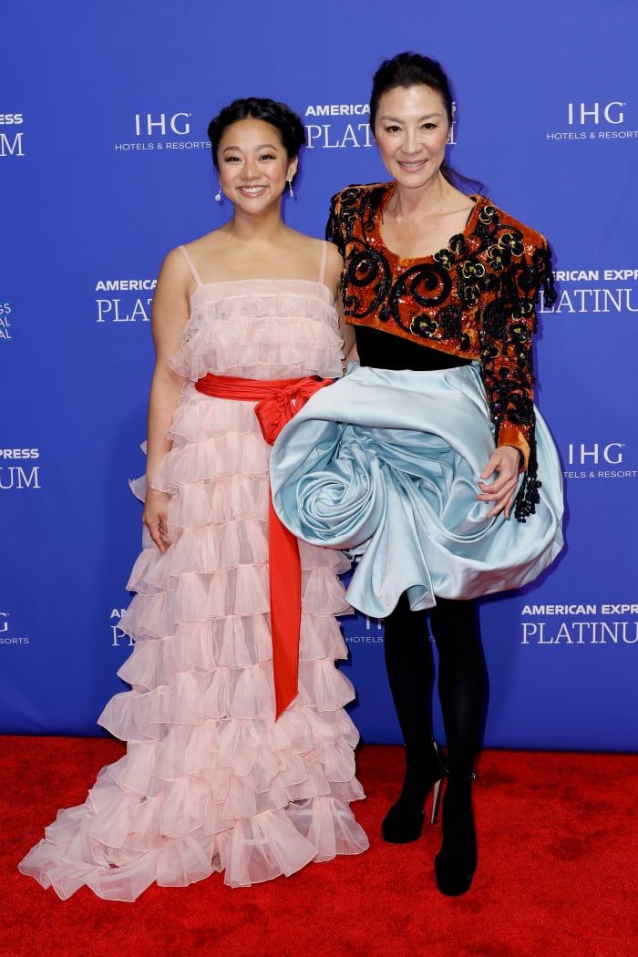 Michelle Yeoh and Stephanie Hsu 2023 Palm Springs International Film Awards