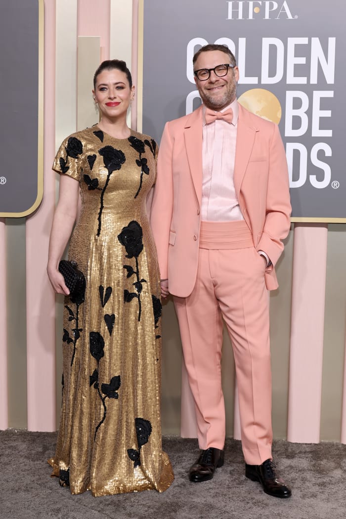 Seth Rogen Dior Men Golden Globes 2023 Amy Sussman:Getty Images