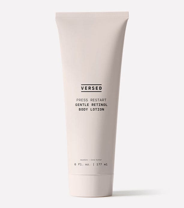 versed press restart retinol body lotion