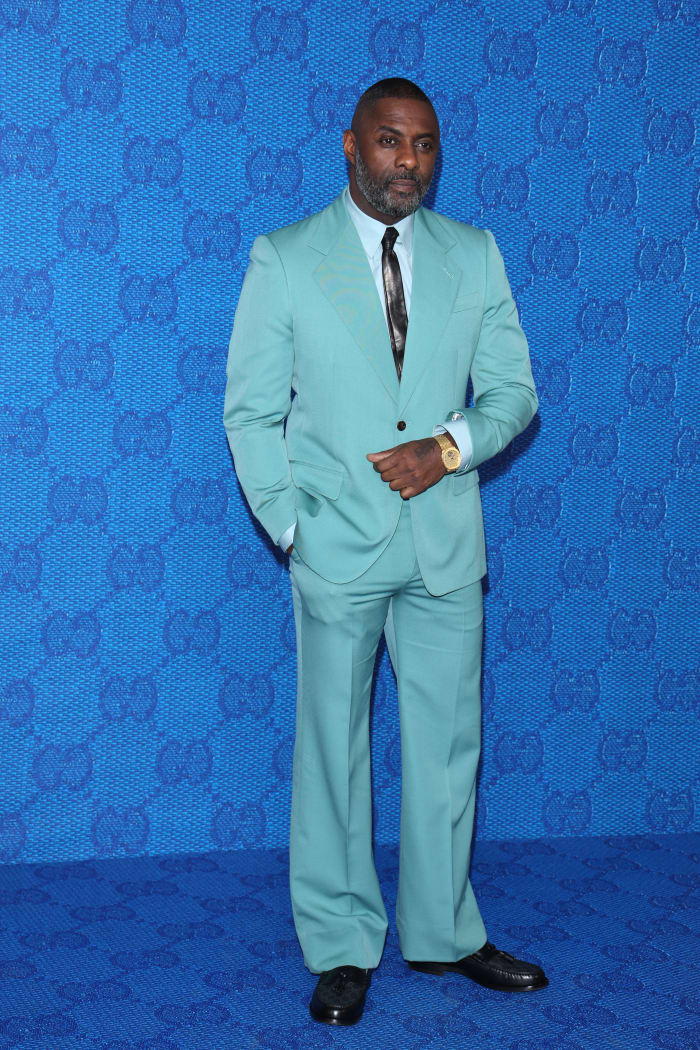 Here Is Idris Elba In a Powder Blue Gucci Suit - Fashionista
