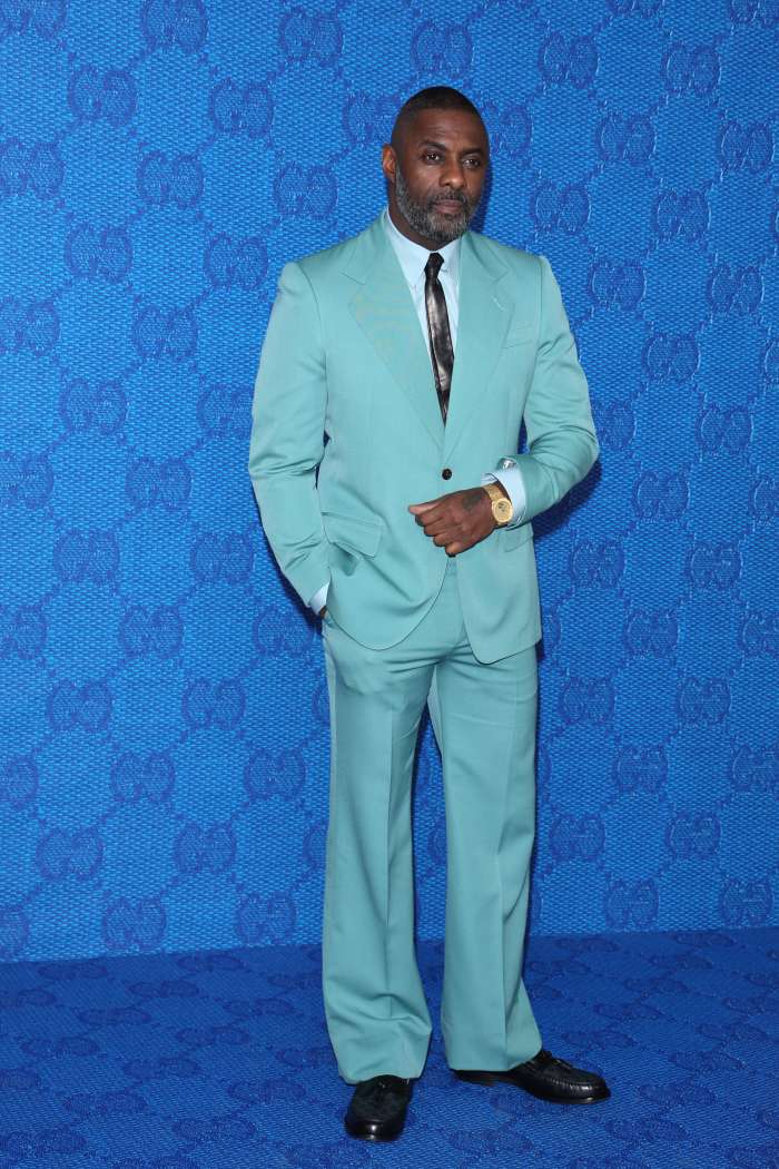 Here Is Idris Elba In a Powder Blue Gucci Suit Fashionista