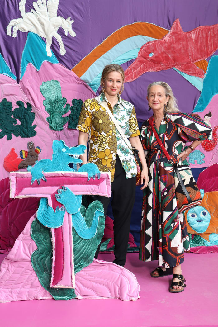 Molly Molloy and Lucinda Chambers at the 2022 T Magazine x Salone del Mobile event in Milan, Italy. 
