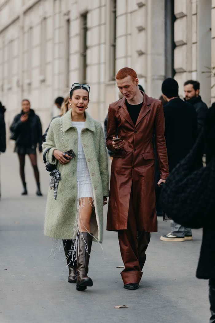 Mini Skirts and Boots Ruled the Streets on Day 2 of Paris Fashion Week ...