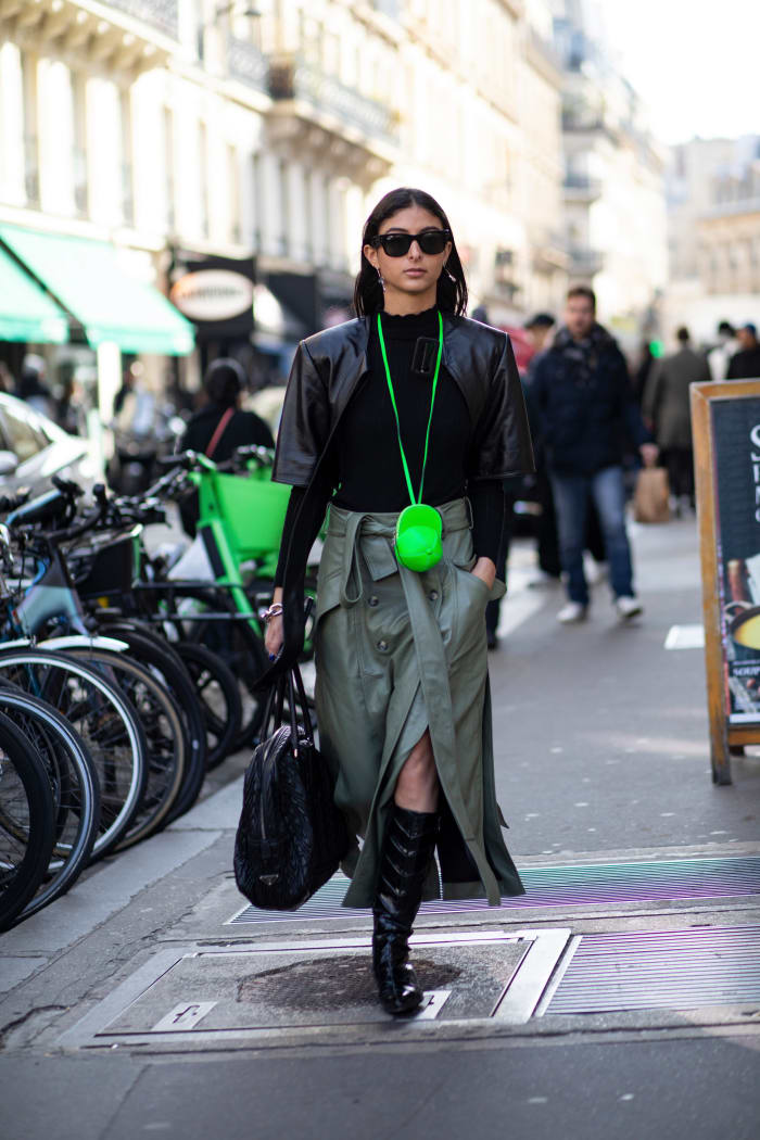 Mini Skirts and Boots Ruled the Streets on Day 2 of Paris Fashion Week ...