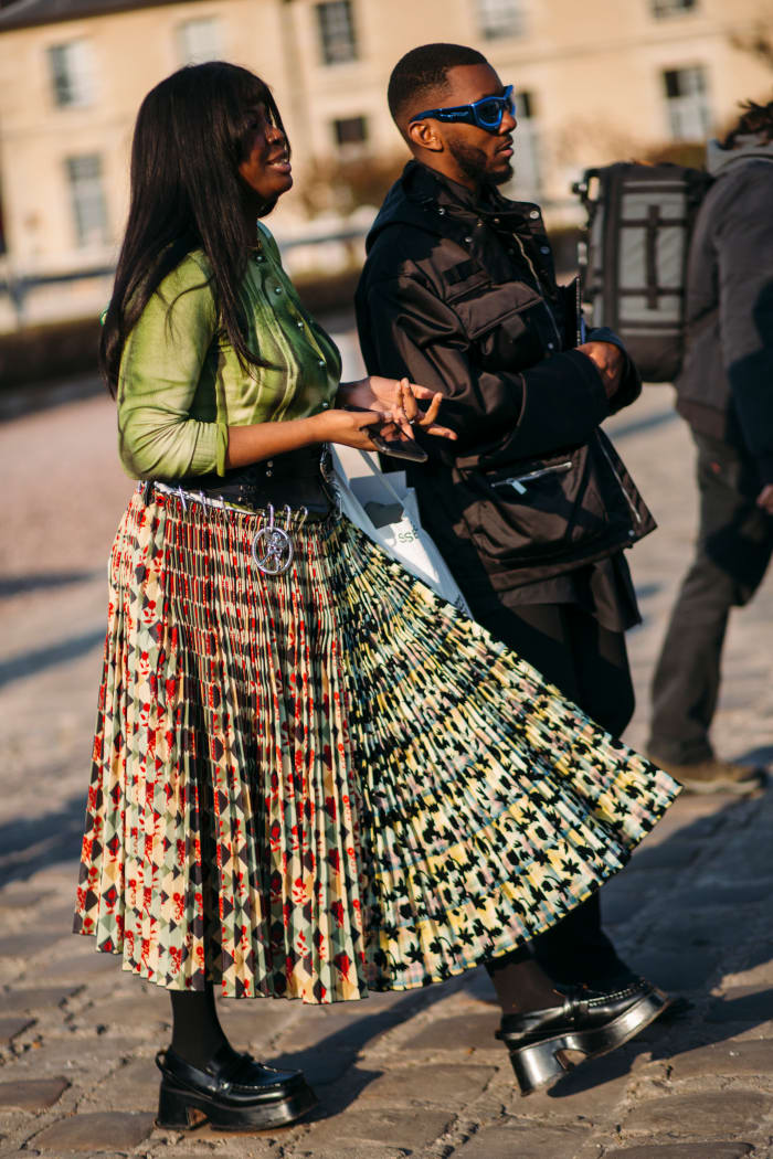 Showgoers Leaned Into Power Dressing on Day 3 of Paris Fashion Week ...