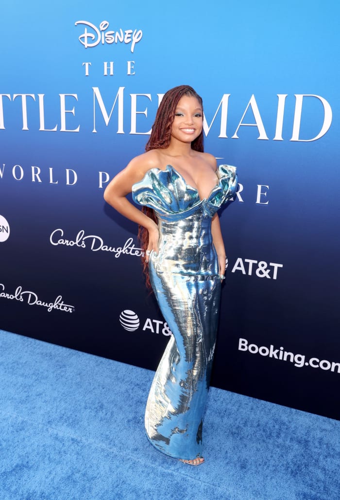 Celebrities Brought Their Best Aquatic Fashion to 'The Little Mermaid