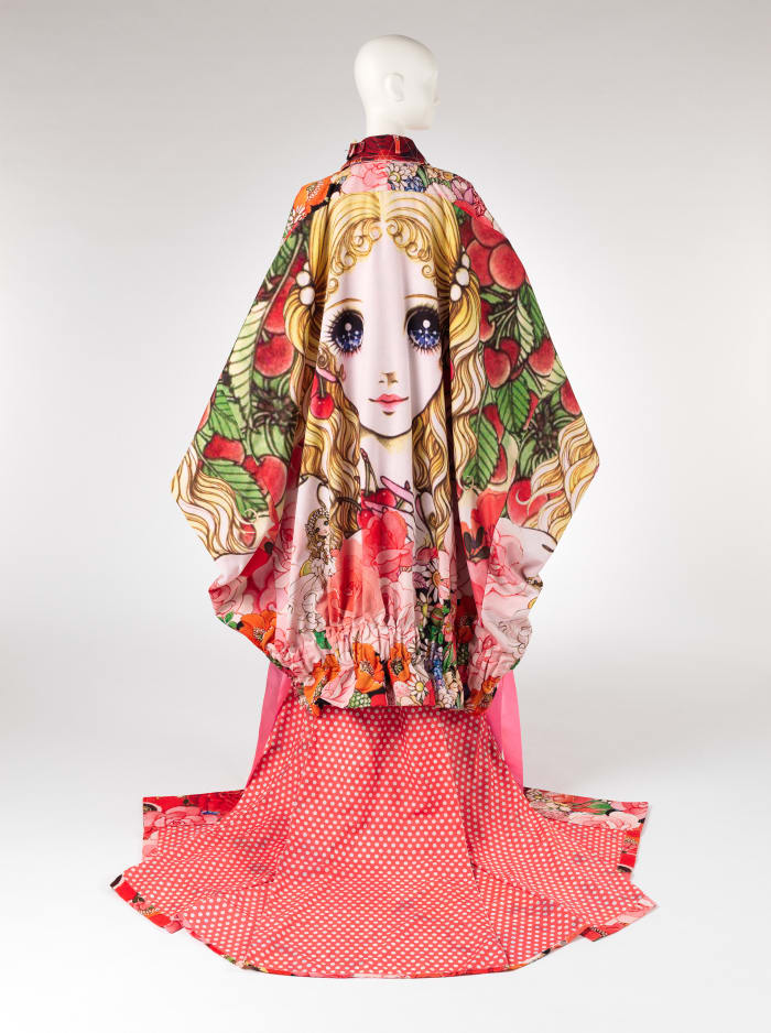 A Spring 2018 kimono-inspired Comme des Garçons coat by Rei Kawakubo. 