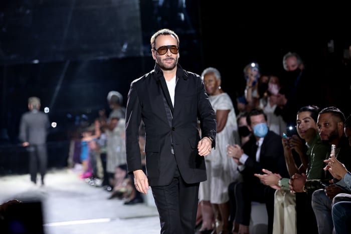 Tom Ford walks the runway during the Tom Ford NYFW The Shows at the David H. Koch Theatre, Lincoln Center on September 12, 2021 in New York City