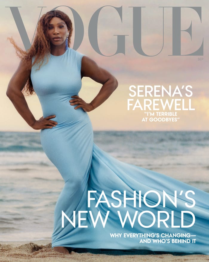 Serena Williams on the September 2022 cover of Vogue.