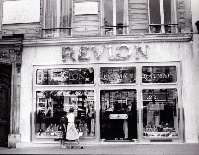 A Revlon store on the Champs-Élysées in Paris in 1979.