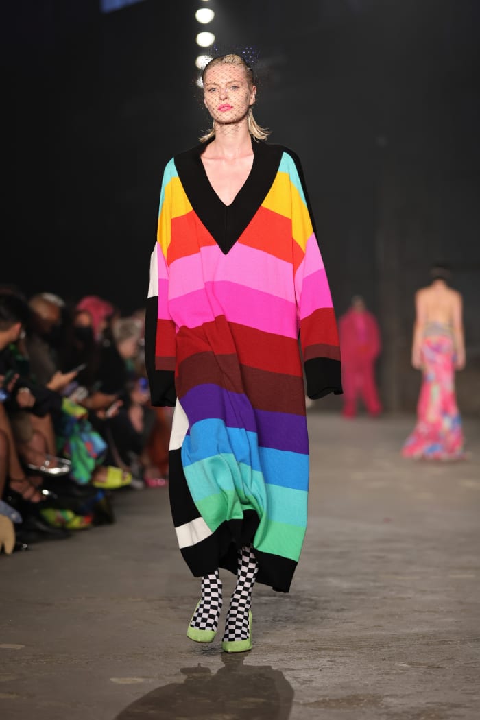 Christopher John Rogers "Collection" 010 runway show on June 7, 2022
