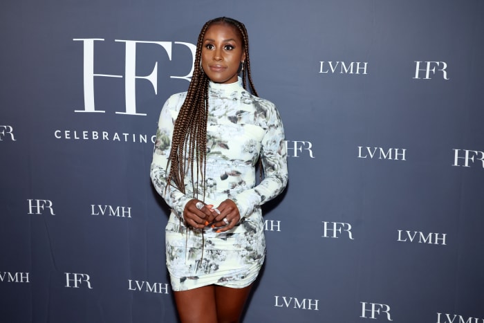 Issa Rae received the first-ever Virgil Abloh Award, which is part of Harlem's Fashion Row's new partnership with LVMH.