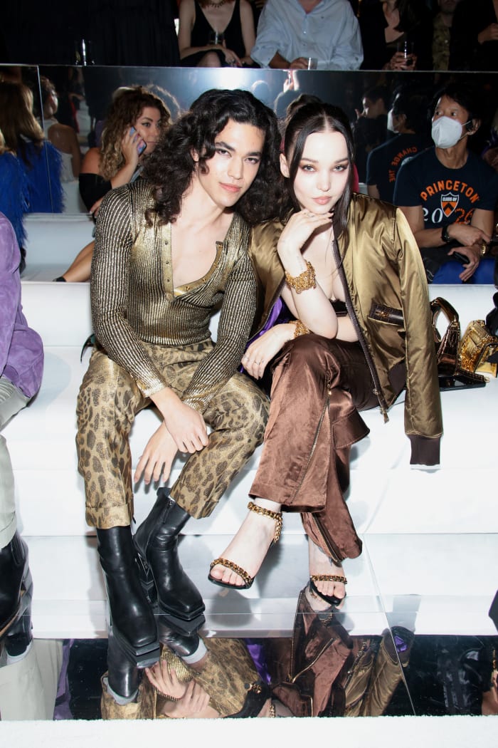 Conan Gray and Dove Cameron sit front row for Tom Ford SS23.