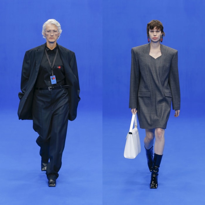 Looks from Balenciaga's spring collection 2020.