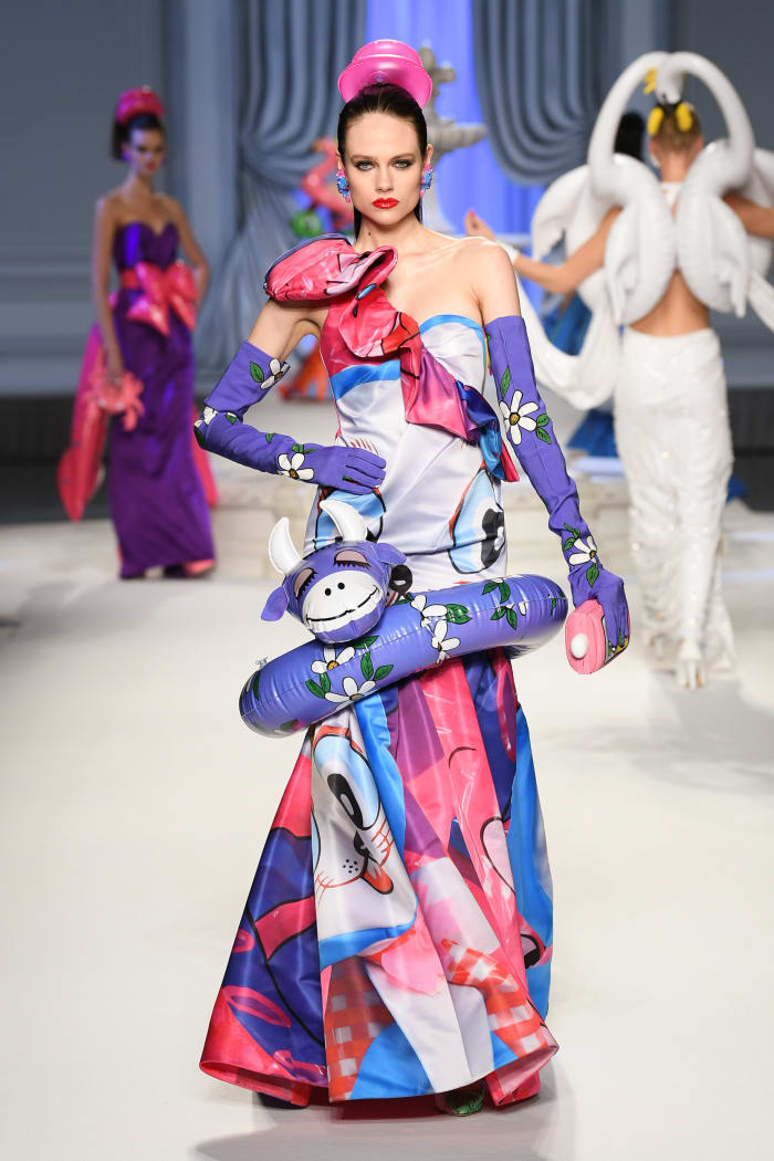 Moschino spring 2023 fashion show in Milan.