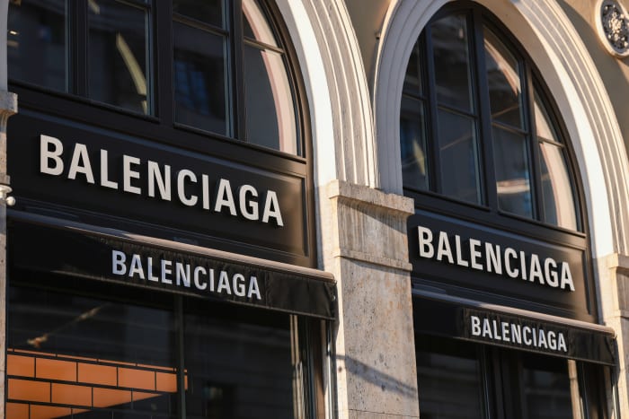 Exterior of the Balenciaga store in Munich, Germany in 2022