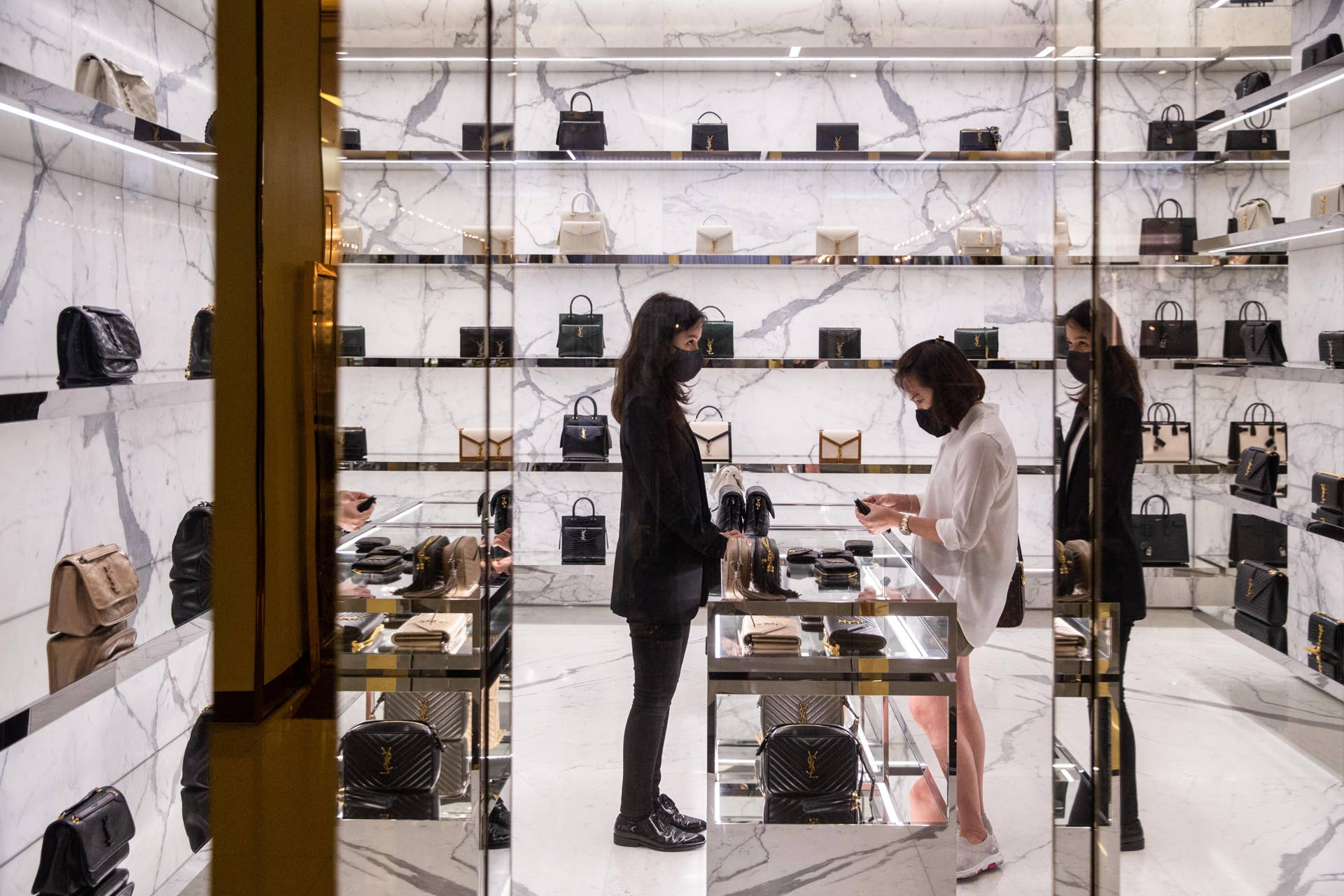 luxury shopping at ysl