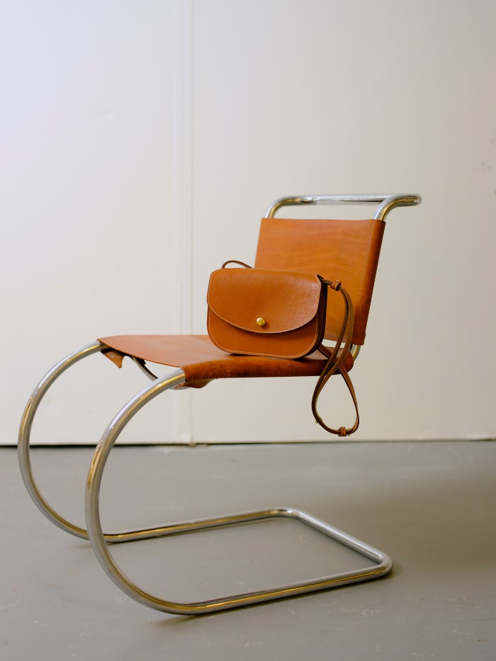 The Po in Leather Brown, which is currently sold out — though, it's still available in Pine, Vachetta, Chartreuse and Black.