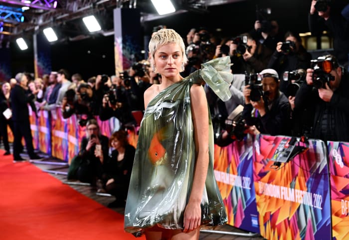 Emma Currienne Lee Premiere Cop Harry Lambert JW Anderson Fish Dress