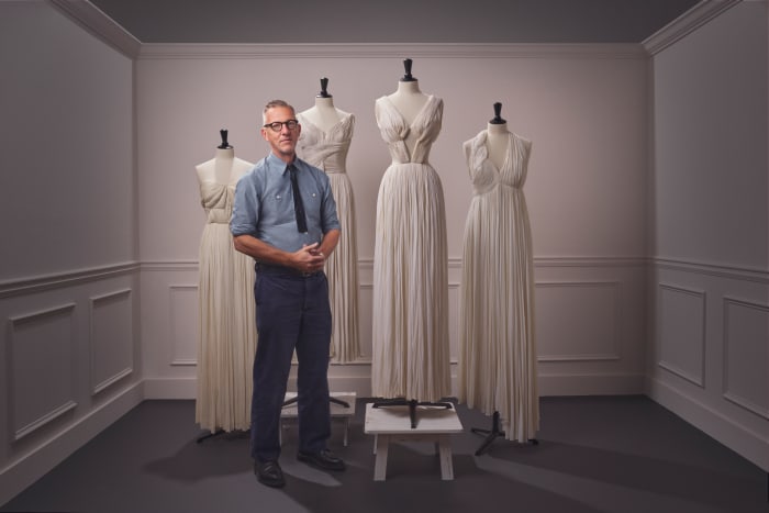 Olivier Saillard curated the exhibit from more than 900 pieces discovered across Alaïa's extensive collections.