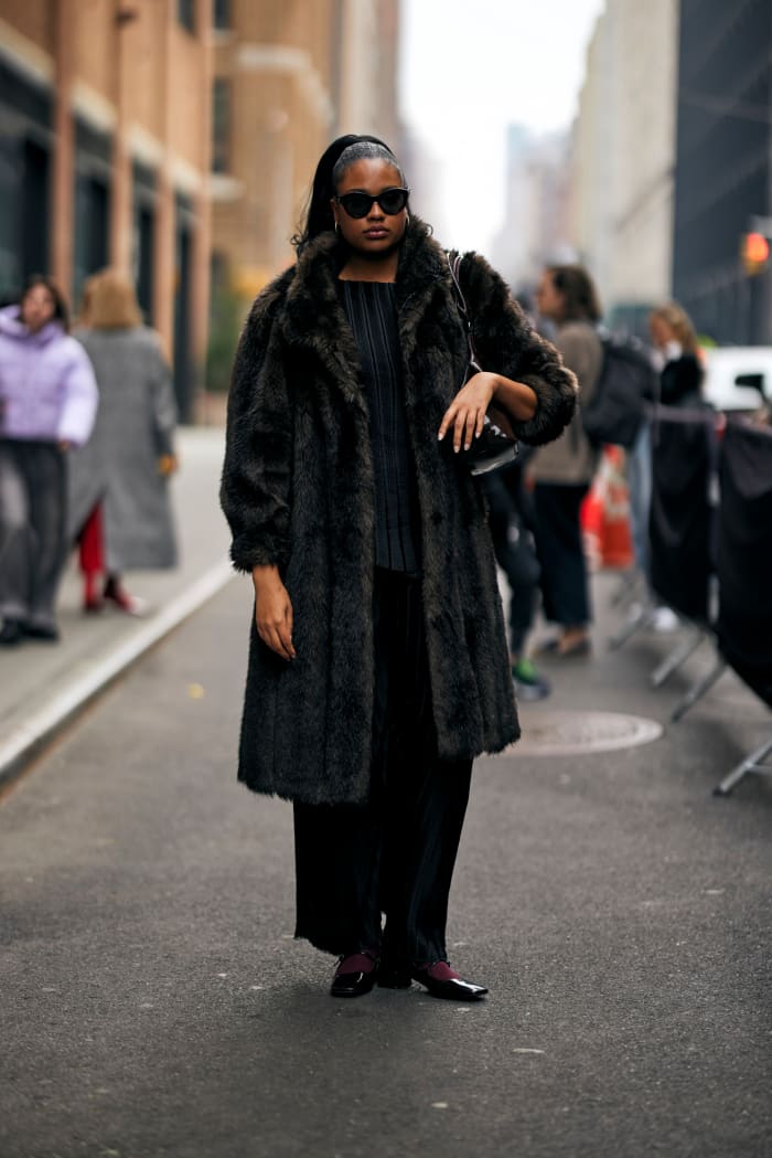 Statement Outerwear Ruled Day 2 of New York Fashion Week Street Style ...