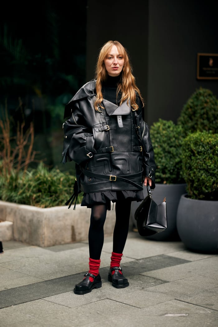 On Day 4, New York Fashion Week Street Style Was All About Leather ...