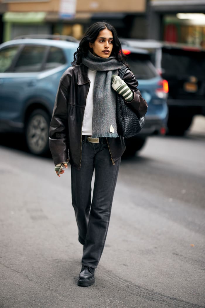 On Day 4, New York Fashion Week Street Style Was All About Leather ...