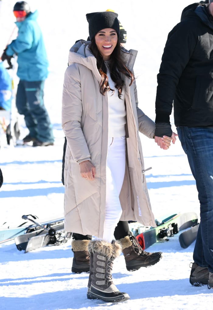 Meghan Markle Wore a Thing Calvin Klein Coat and Sorel Boots Edition