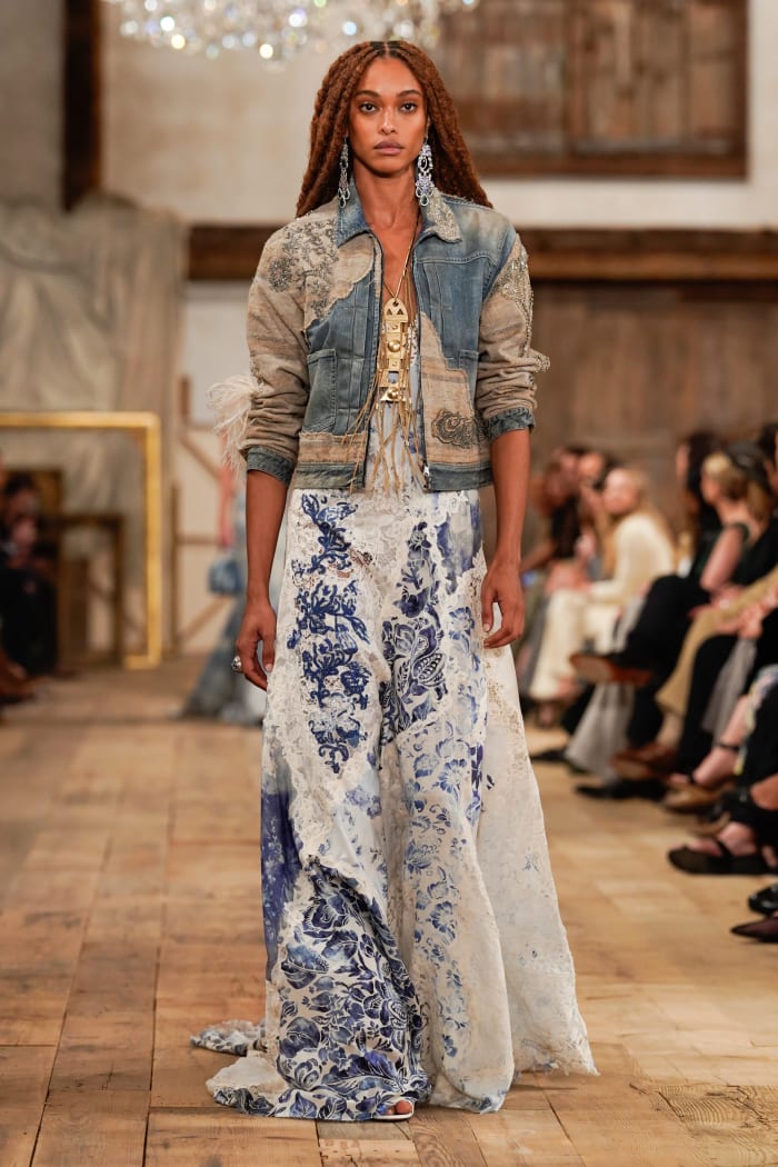 Ralph Lauren Returns To New York Fashion Week With Liquid Gold Gowns   Ralph Lauren Spring 2024 Collection 9 