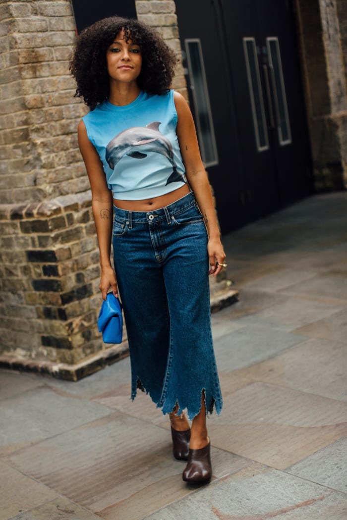 Showgoers Paired Socks With Every Kind Of Shoe At London Fashion Week   London Fashion Week Spring 2024 Street Style 23 