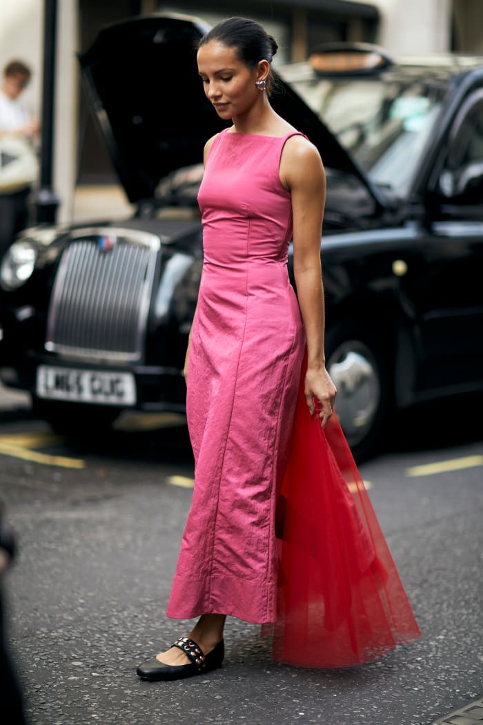 Showgoers Paired Socks With Every Kind Of Shoe At London Fashion Week   London Fashion Week Spring 2024 Street Style 39 