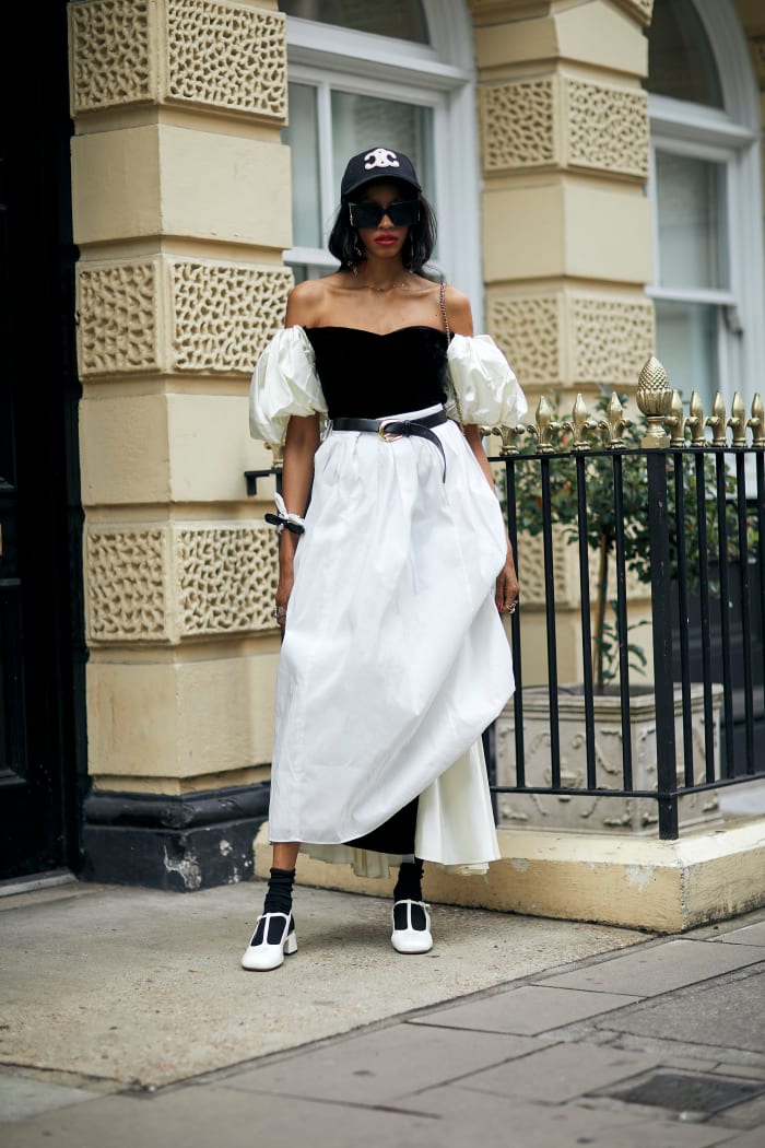 Showgoers Paired Socks With Every Kind Of Shoe At London Fashion Week   London Fashion Week Street Style Spring 2024 59 