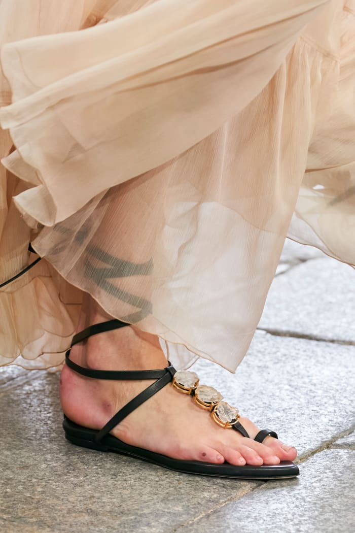 The 47 Best Shoes From Milan Fashion Week S Spring 2024 Runways   Ermanno Scervino Spring 2024 Best Shoes 