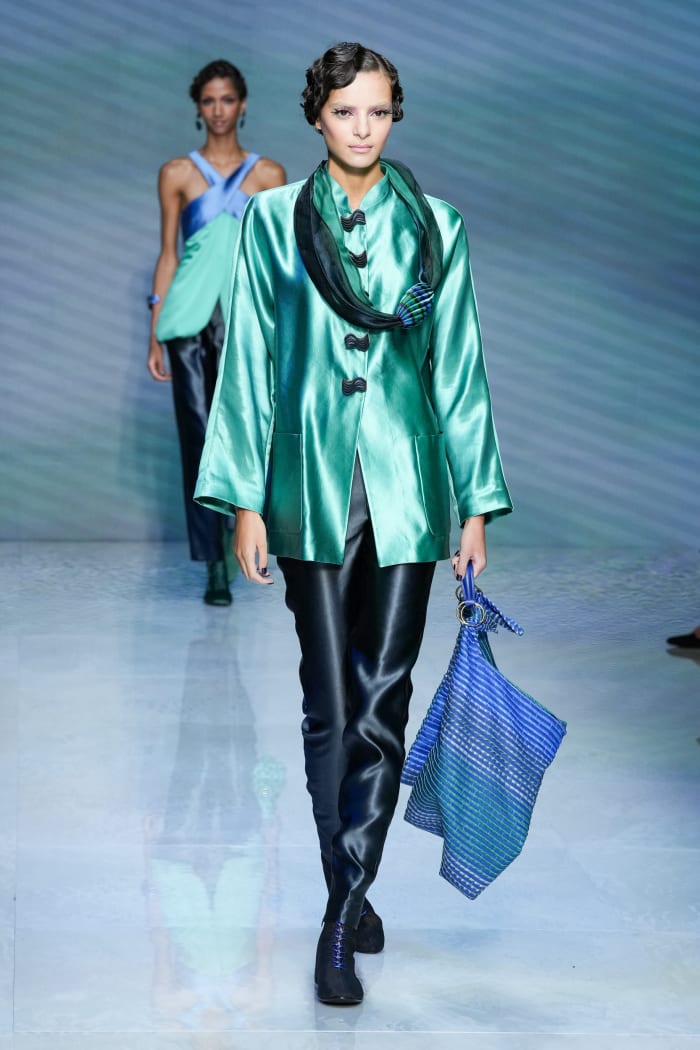 Giorgio Armani Takes Us Under The Sea For Spring 2024 - Fashionista
