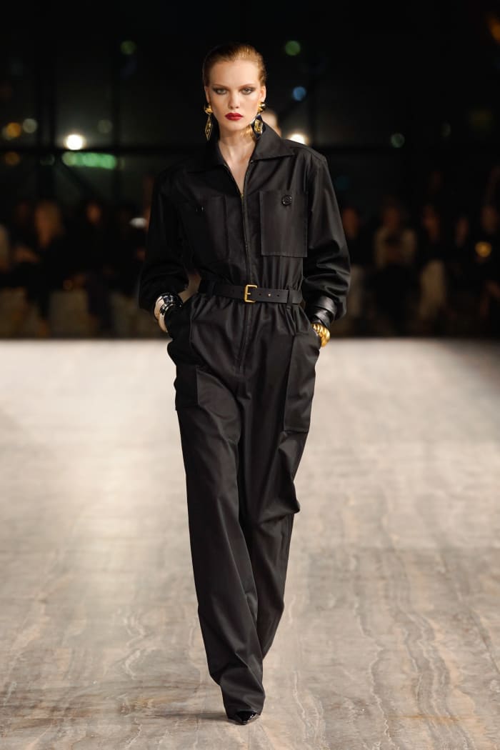 Anthony Vaccarello Does Cargo the Saint Laurent Way for Spring 2024 ...