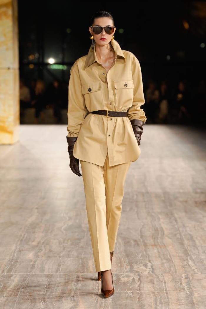 Anthony Vaccarello Does Cargo the Saint Laurent Way for Spring 2024 ...
