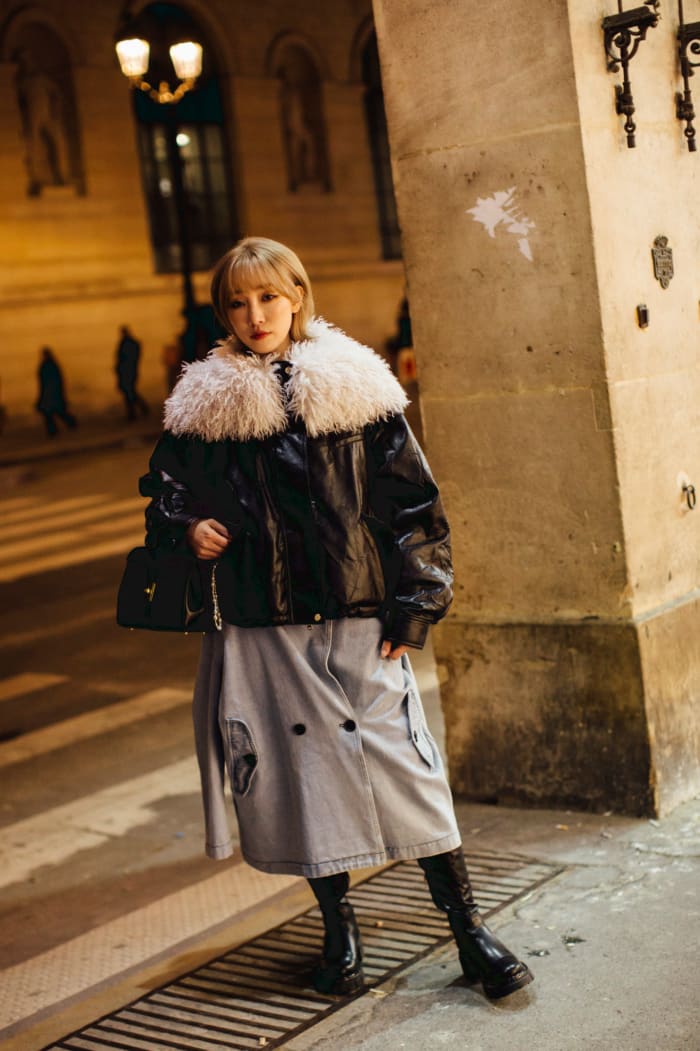 Oversized Outerwear Stole the Street Style Show at Paris Fashion Week ...