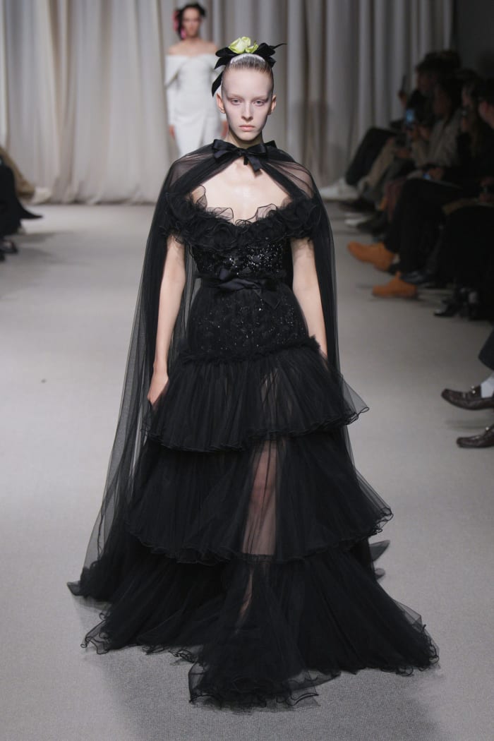 Giambattista Valli Opts for Bare Shoulders and Big Skirts for Spring ...