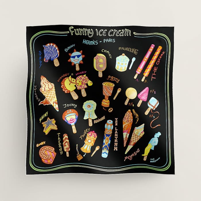 Hermes Funny Ice Cream Scarf