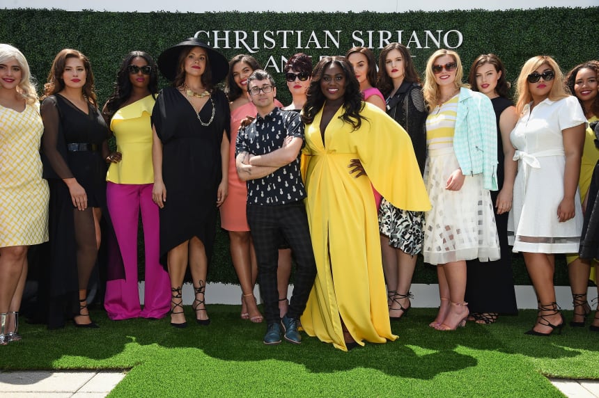 Christian Siriano at the runway for his collaboration with Lane Bryant in 2016. Photo: Dimitrios Kambouris/Getty Images