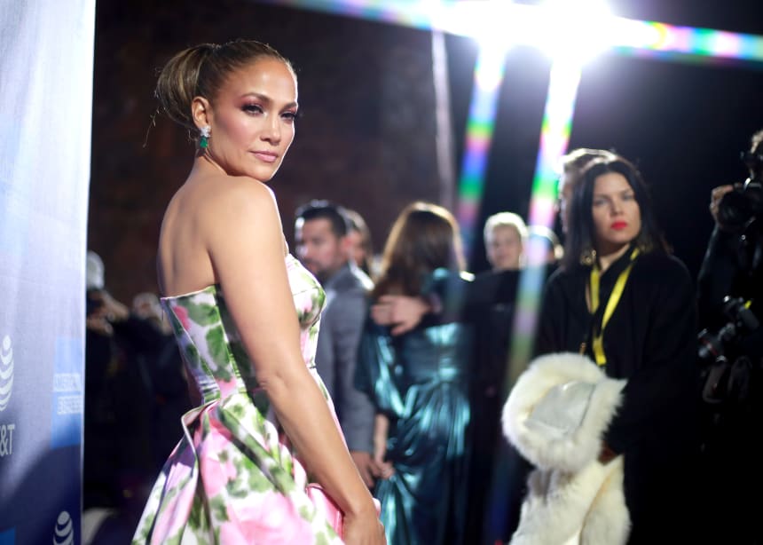 Jennifer Lopez at the 2020 Palm Springs International Film Festival gala.