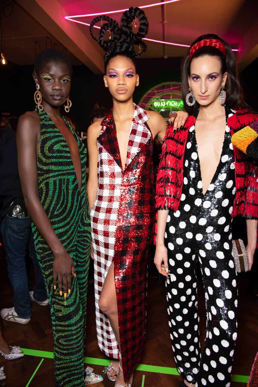 fashion fashion The beauty look at Ashish's Fall 2020 show.