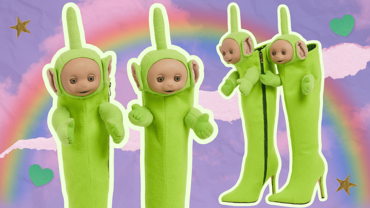 Christian Cowan Is Pushing the Limits of Fashion's Y2K Obsession With 'Teletubbies' Boots