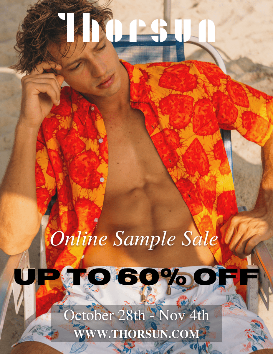 Thorsun Online Sample Sale - Oct 28th - Nov. 4th