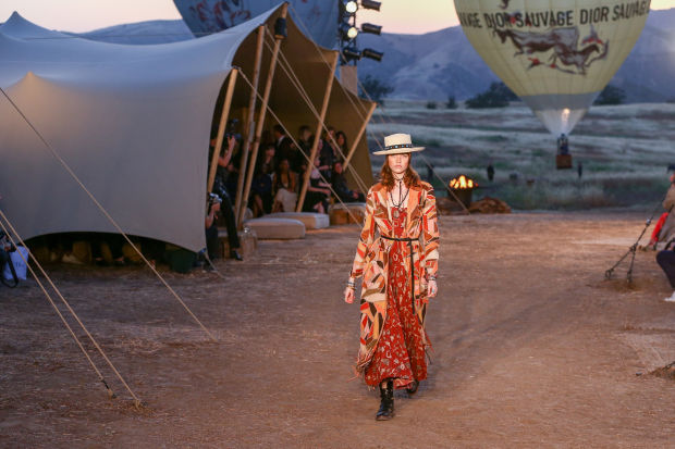 Dior's Cruise 2018 runway show in the Santa Monica Mountains in May 2017. Photo: Rich Fury/Getty Images