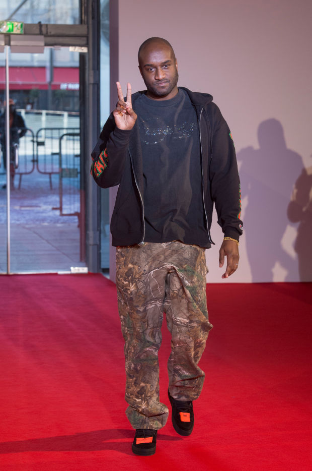 Virgil Abloh at Off-White's Fall 2018 show in Paris. Photo: Imaxtree
