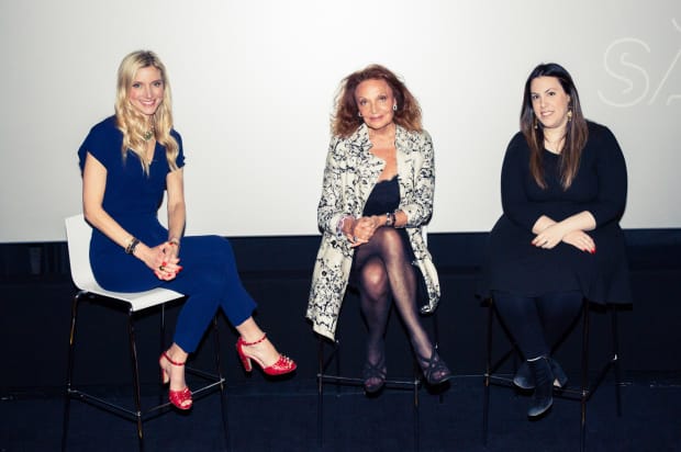 Calgary Avansino, Diane von Furstenberg and Mary Katrantzou at the W Hotel Leicester Square in London. Photo: W Hotels